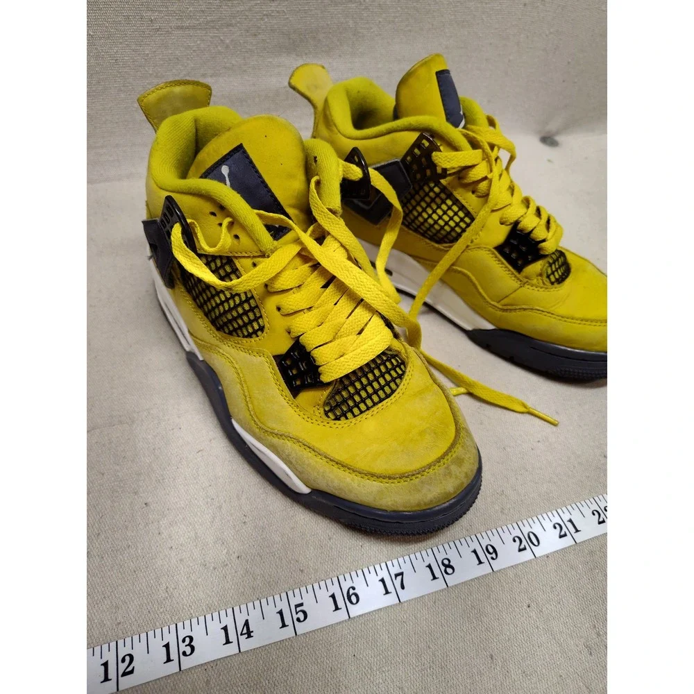 Nike Air Jordan 4 Retro Lightning 2021 Tour Yellow CT8527-700 Mens Size 7